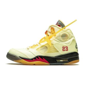 Nike Jordan Schoenen, Heren, Geel, 41 EU, Retro Off-White Sail Sneakers