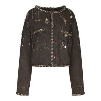 R13 Wd 063 Denim Jacket - Jackets - Mujer - Gris - M