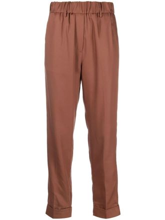 Nine In The Morning elasticated-waistband detail trousers - Brown
