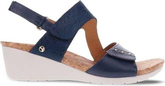 Revere Comfort Shoes Womens Sorrento Sandals In Blue French Mosaic