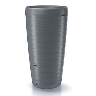 Prosperplast Barril De Agua De Lluvia 240l Maze De Plastico En Color Gris Grafito 59,3 (largo) X 59,3 (ancho) X 111 (altura) Cm - Gris Grafito