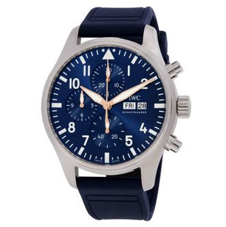 IWC Pilots Le Petit Prince Chronograph Automatic Blue Dial Watch IW378011