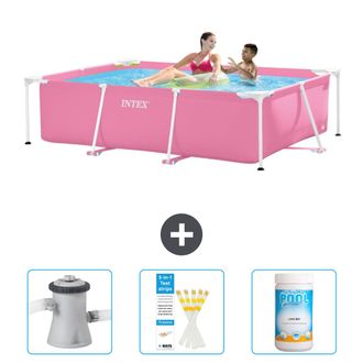 Intex Piscina Con Estructura Rectangular - 220x150x60 Cm - 6-piezas Scb73