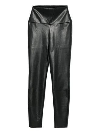 Norma Kamali faux-leather leggings - Black