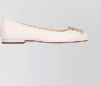 Roger Vivier embellished round toe ballerina shoes