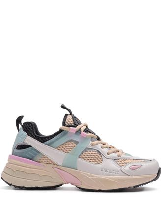 Hide&Jack Chunky sneakers met mesh vlakken - Wit