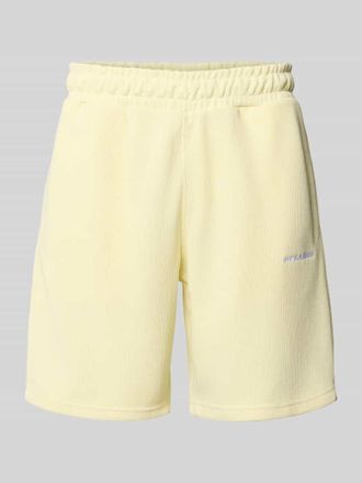 Pegador Relaxed Fit Shorts mit Strukturmuster Modell Lagos in Hellgelb, Gr&ouml;&szlig;e XXL