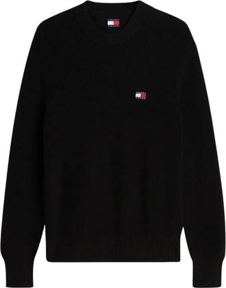 Tommy Jeans Jersey de cuello redondo - Knitwear - Hombre - Negro - XS
