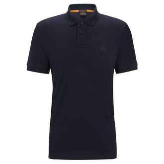 Boss Orange by Hugo Boss BOSS Slim-Fit Poloshirt Voor Passagiers, Blauw