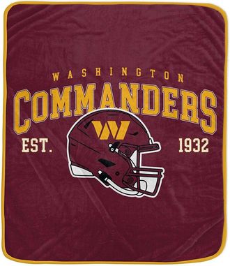 Pegasus Sports Washington Commanders Nfl Team Vintage Helmet Fleece Throw