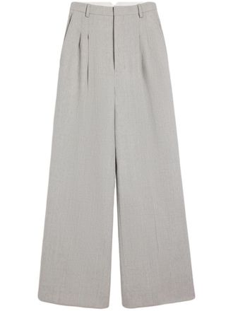 Ami Pleated palazzo pants - Grey