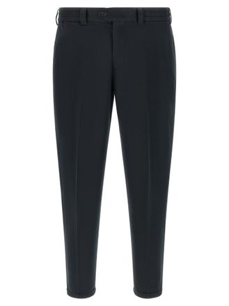 Pantaloni Torino Black Tapered Flat Front Pants