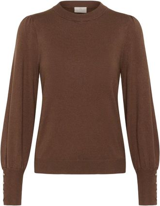 Kaffe KAlizza Pullover Argyle - - Knitwear - Donna - Marrone - XL