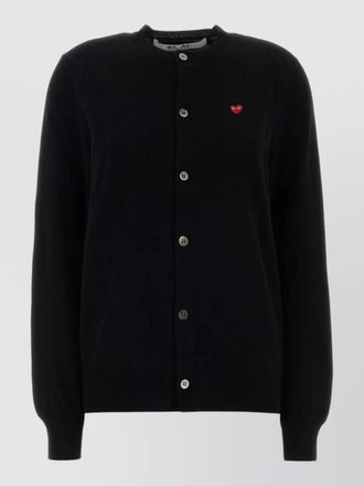 Comme Des Gar&ccedil;ons wool cardigan featuring ribbed cuffs design