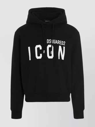 Dsquared2 cotton logo print hoodie