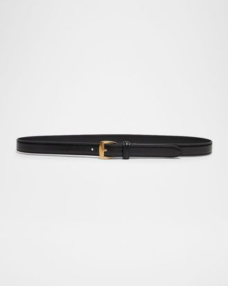 Saint Laurent Thin Leather Belt