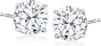 Ross-Simons CZ Stud Earrings in 14kt White Gold