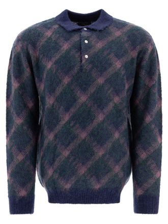 Beams Plus Shaggy Knit Polo Shirt