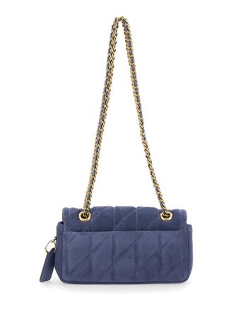 Coach Womens Suede Crossbody Bag - Blue Shoulder