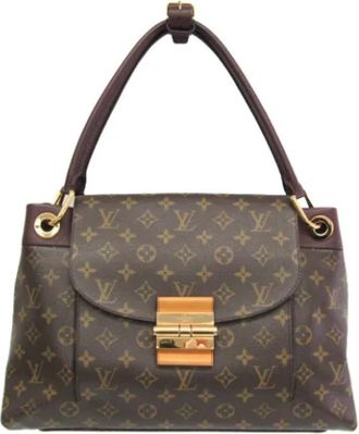 Louis Vuitton Tweedehands Canvas Louis Vuitton tassen - Dames - Vintage Handtas - Bruin - ONE Size - Vintage