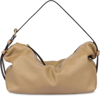 Moschino Tie Me leather shoulder bag - Neutrals