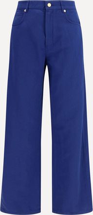 Max Mara Cotton and linen Pants Female 46