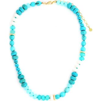 Panacea Turquoise Stone Strand Necklace at Nordstrom