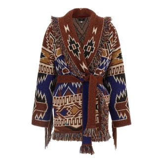 Alanui Truien & Vesten, Dames, Veelkleurig, S, Wol, The Amazing Journey Cardigan