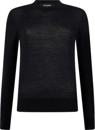 Dsquared2 Dsquared 2 Truien - Dames - Ronde hals truien - Zwart - XS - Truien & Vesten