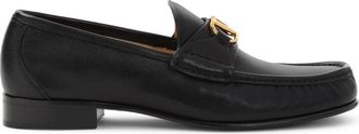 Valentino Garavani Vlogo Signature Loafer - Heren - Loafers - Zwart - 41 EU - Leer - Schoenen