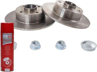 OEM Discos De Freno Con Rodamiento Trasero 2401080114b-pcs-ms 2 Uds