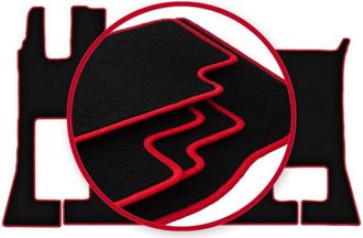 OEM Alfombrillas Carlux-red Para Mercedes Actros Mp5 (2019-)