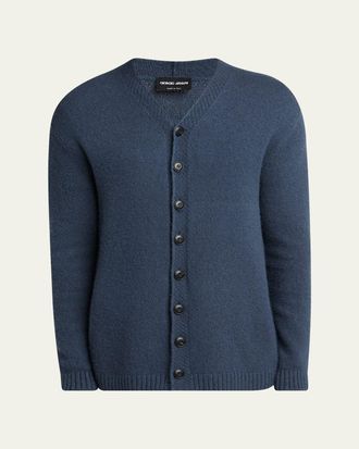 Giorgio Armani Mens Cashmere Button-Front Cardigan