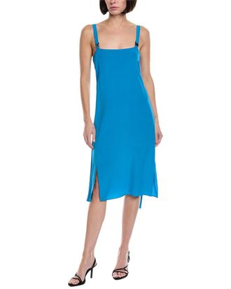 Akris Sleeveless Silk Midi Dress
