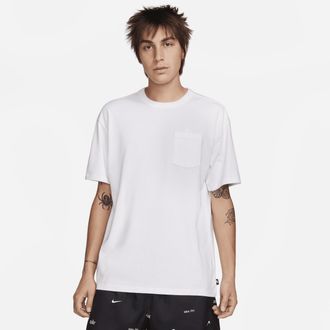 Nike Mens Nike Sportswear Premium Essentials Pocket T-Shirt in White | DQ9295-101