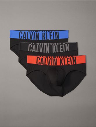 Calvin Klein Mens Intense Power Micro 3-Pack Hip Brief - Multi - XL