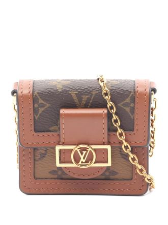 Louis Vuitton 2020 mini Dauphine monogram chain shoulder bag - Brown