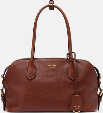 Prada Borsa bowling Prada Signet Medium in pelle