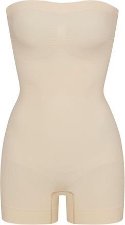 SKIMS Seamless Sculpt Strapless Shortie Body - Cream - Xxl (UK18 / Xxl)