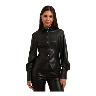 Fracomina Camisa Bordada - Blouses & Shirts - Mujer - Negro - XL