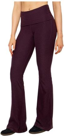 Fabletics Cloud Jersey Foldover Flare in Oxblood Heather at Nordstrom, Size Xx-Large