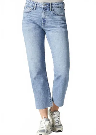 Mavi New York Straight Leg Jeans In Dark Recycled Blue
