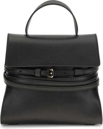 Moschino Tie Me Small Bag - Dames - Handtassen - Zwart - ONE Size - Nylon - Tassen