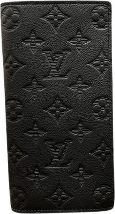 Louis Vuitton Pre-owned Wallets, male, Black, Size: ONE SIZE Pre-owned Porte Feuille Plaza Monogram Shadow Wallet