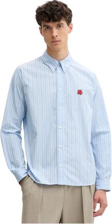 Kenzo Heren, Overhemden, Blauw, Maat: XL