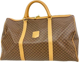 Celine Brown Pvc Boston Bag (Pre-Owned)