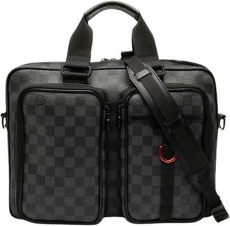 Louis Vuitton Pre-owned Shoulder Bags, female, Black, Size: ONE SIZE Pre-owned Canvas Shoulder Bag