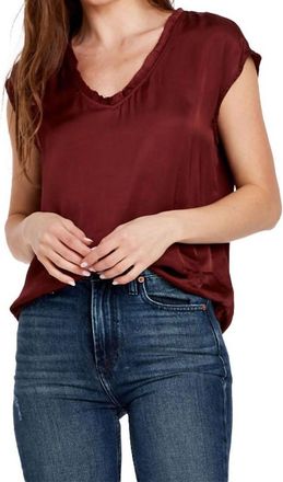 Dear John Denim Yanis V Neck Top In Vino