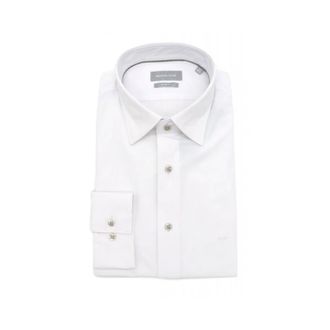 Michael Kors Slim Performance Shirt - Heren - Zakelijke Overhemden - Wit - XL - Leer - Overhemden