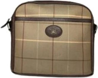 Burberry Pre-owned Cross Body Bags, female, Beige, Size: ONE SIZE Pre-owned Leather Shoulder Bag
